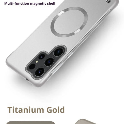 Samsung Ultra Thin Magnetic PC Shockproof Cooling Cover for S22, S23, S24, S25 Ultra Plus by OKEYWOW