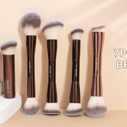 Velora Beauty Flat Head Foundation Brush with Box Powder Blush Concealer Makeup Tool