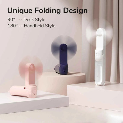USB Rechargeable Mini Handheld Fan Foldable Travel Cooling Fan