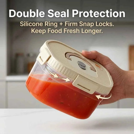FreshSeal Stackable Food Storage Container with Handle & Lid