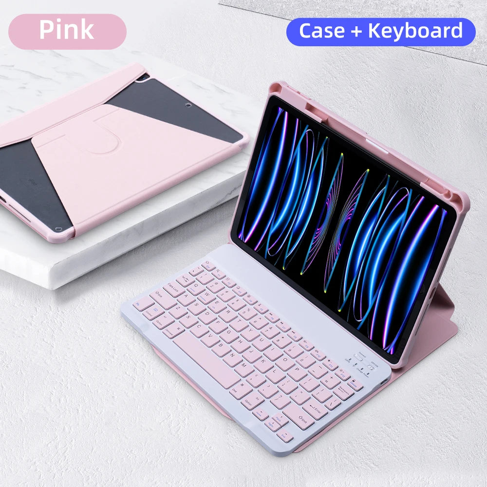 iPad Keyboard Case for iPad 10th Generation, Case for iPad 10.2 (9th, 8th, 7th), Air 3, 10.5, Pro, Air (4, 5), 10.9: Compatible with Models from 2018 to 2022, Pro 11 Cover.