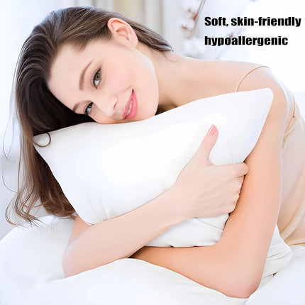 High-quality OKEYWOW soft body pillow for comfortable sleep and home decor, shown in a cozy bedroom setting.