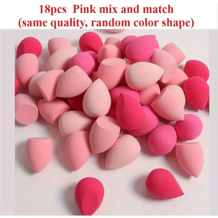 VelvetBlend Makeup Sponge Set 4 7 18 PCS Wet Dry Beauty Blender for Foundation BB Cream Powder