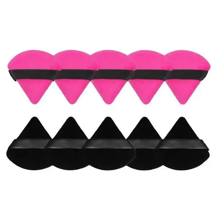 Velora Beauty Triangle Powder Puff Set 10/12pcs Wet Dry Makeup Foundation Soft Plush Puff