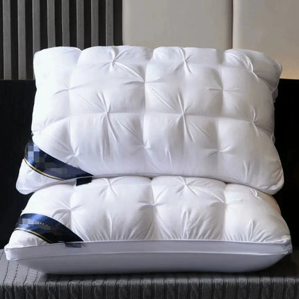 OKEYWOW hotel cervical support pillow for sleep, ergonomic bed pillow designed for comfort and neck support at home or dorms