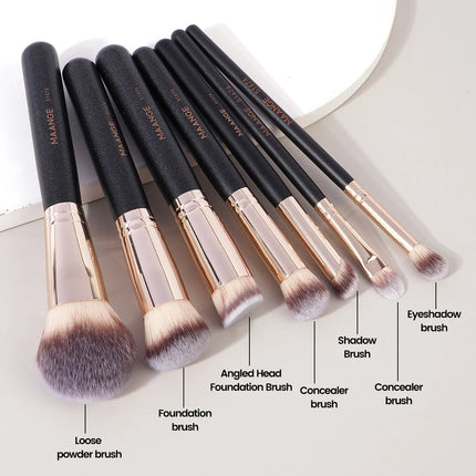 Velora Beauty 7pcs Makeup Brush Set Foundation Powder Concealer Blush Blending Brushes