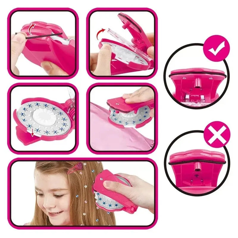 Diamond Chip Hair Braiding Machine: DIY Automatic Fashion Styling Tool for Beauty Accessories and Home Decoration Toy