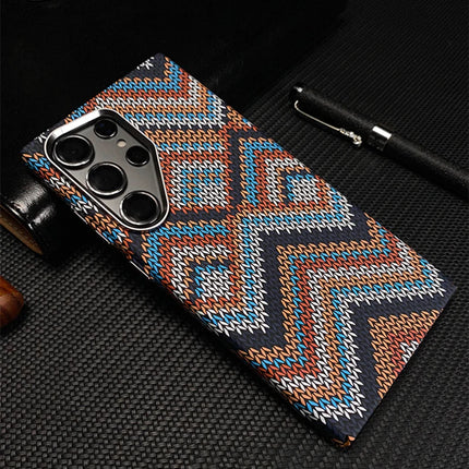 Carbon Fiber Metal Lens MagSafe Case for Samsung Galaxy S25/S24/S23 Ultra Shockproof Cover
