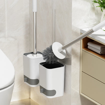 WORTHBUY Wall-Mounted Toilet Cleaning Brush with Holder