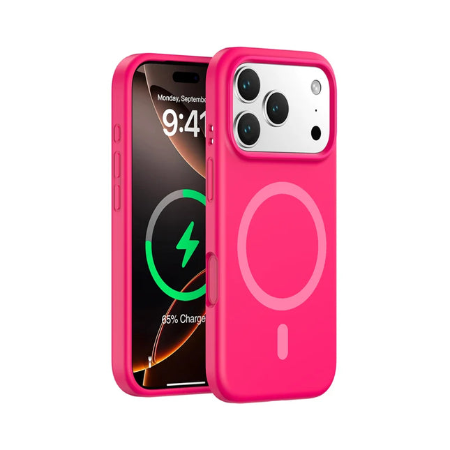 SilkCore MagSafe Silicone Case for iPhone 17 Pro Max/17 Pro/17 Air/17/16 Solid Color Wireless Charge Cover