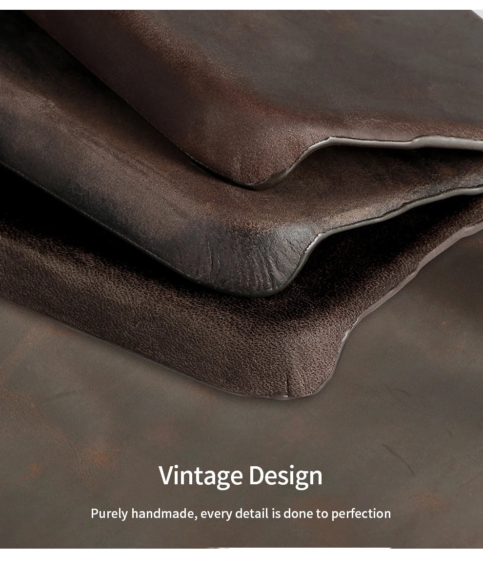 MagSafe Retro Luxury Genuine Pull-Up Leather Case for iPhone 15/16/17 Series (Pro/Pro Max/17 Air) – Magnetic Back Cover