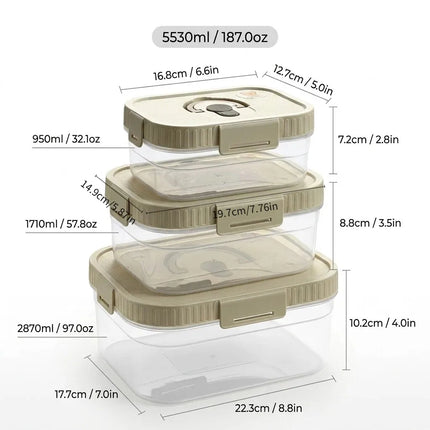 FreshSeal Stackable Food Storage Container with Handle & Lid