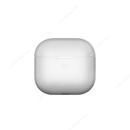 Durable OKEYWOW AirPods 4th Gen silicone protective case covering the wireless earbuds with a sleek design.
