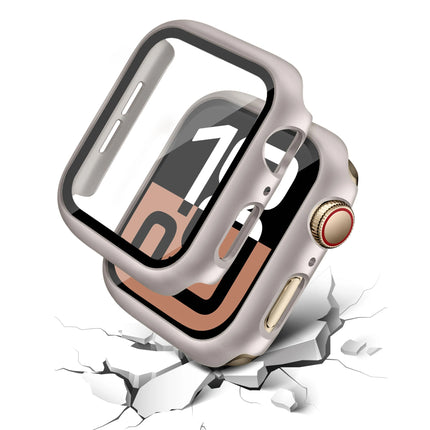 Apple Watch Tempered Glass Case for Series 3–10 & SE (38–46mm) Protective Cover
