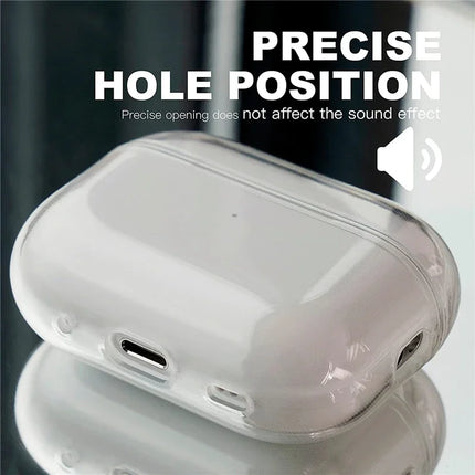 AirPods TPU Clear Case Anti Yellow Strap Cover AirPods Pro 2 3 1/2/3/4 Gen Transparent