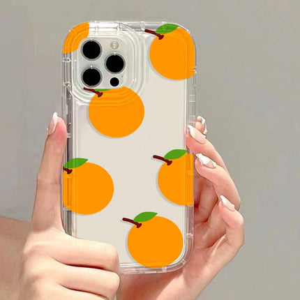 OKAYWOW strawberry flower iPhone case with shockproof airbag design for iPhone 11 to 17 Pro Max XR XS SE, featuring vibrant floral artwork.