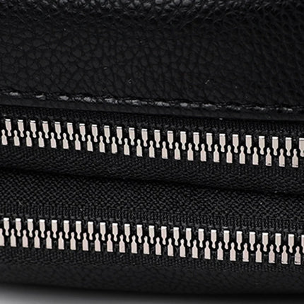 Women Rivet Crossbody Phone Bag Soft Leather Small Square Shoulder Bag Zipper Purse