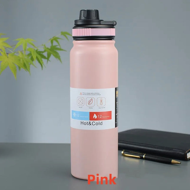 ThermoPure Stainless Steel Outdoor Bottle 600ml/800ml with Tea Filter Leakproof Sports Flask