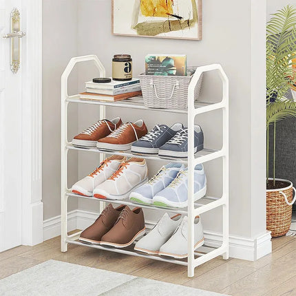 4-Tier Shoe Rack Assembly Storage Cabinet Multifunctional Space Saver Home Organizer
