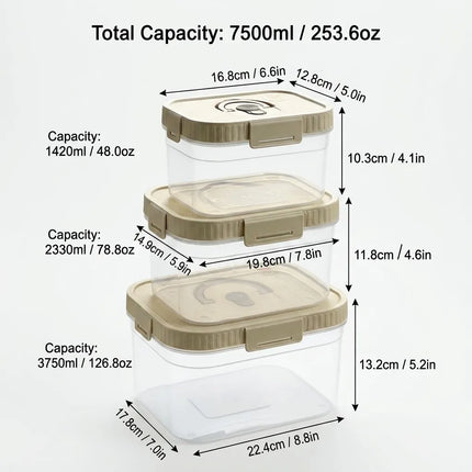 FreshNest Large Food Storage Box with Handle