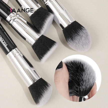 Velora Beauty 4pcs Makeup Brush Set with Case Foundation Concealer Powder Soft Dense Bristles