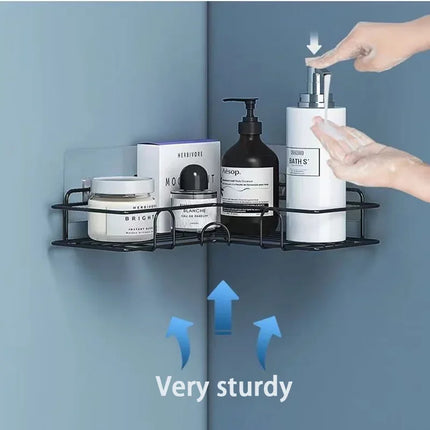 IronWall Metal Storage Shelf Bathroom Kitchen Organizer Rack Wall Mount