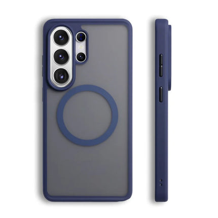 LuxeFrost MagSafe Armor Case for Samsung Galaxy S26 Ultra / S25 / S26+ Matte Shockproof Cover