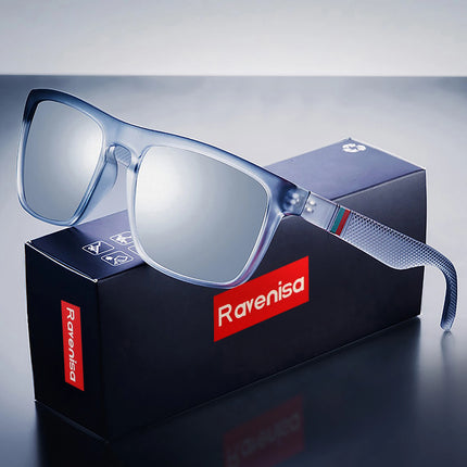 Classic square sunglasses with polarized lenses and UV400 protection for everyday outdoor wear.