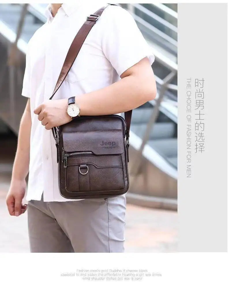 Men's PU Leather Messenger Shoulder Bags Vintage Cross Body Purse Handbag UK
