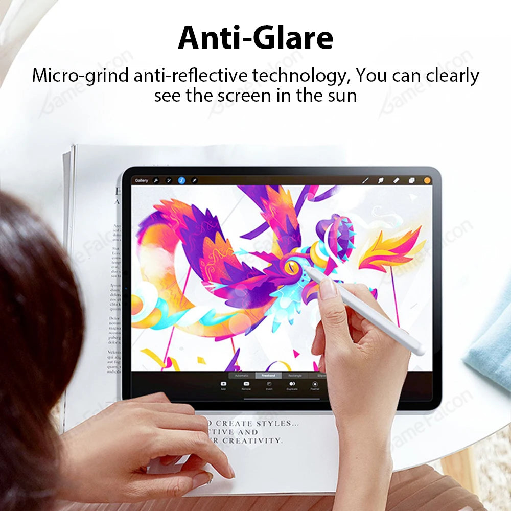 iPad-Like Paper Film Screen Protector for iPad Pro 12.9, 11 (6th 2022), Air 4, 5, 3, Mini 6, 9th, 10th Generation, 10.2, 9.7: Matte Finish for a Natural Writing Experience