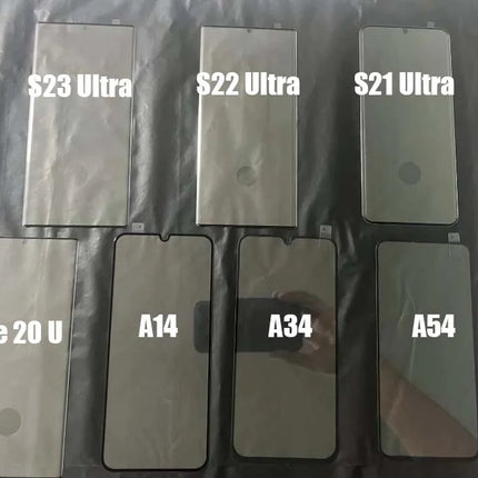 OKEYWOW Samsung 3-pack tempered glass screen protectors for S26, S25, S24, S23, S22 Ultra, FE, A57, A56, A36, A17 smartphones