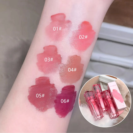Velora Beauty 6pcs Lip Gloss Set Moisturising Mirror Effect Non Greasy Long Lasting Liquid Lipstick