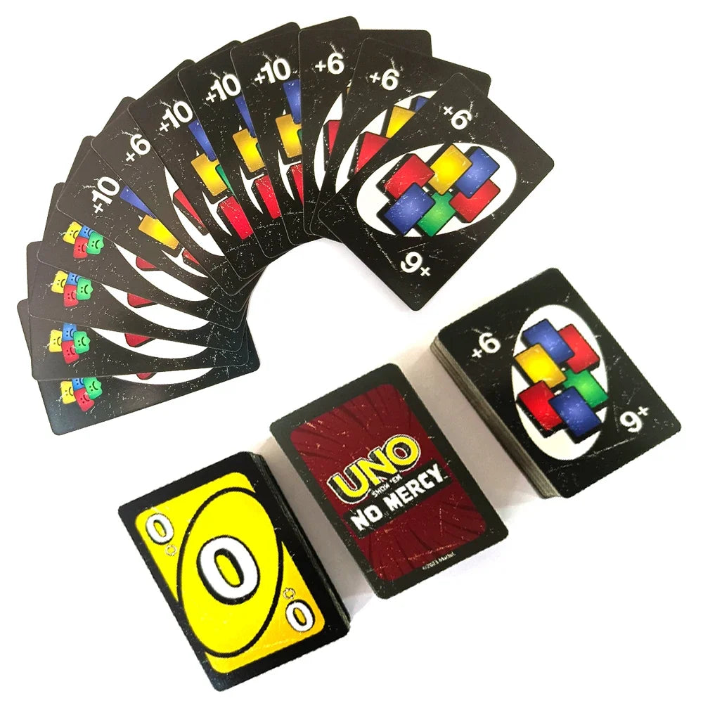 Uno No Mercy Game: Family Party Entertainment with Uno Cards, Table Game for Children's Birthday and Christmas