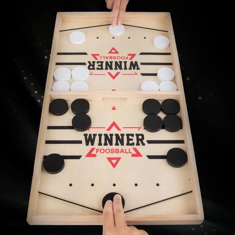 Fast Sling Puck Board Game: Foosball Winner & Catapult Chess - Parent-child Interactive Toy for Children