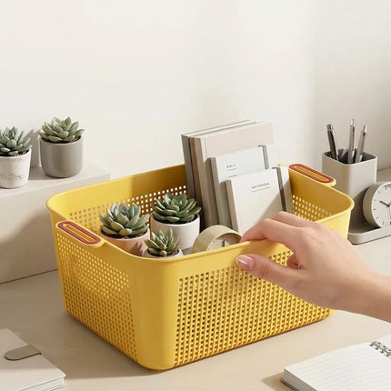 StackEase Plastic Storage Basket for Bedroom & Wardrobe