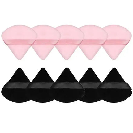 Velora Beauty Triangle Powder Puff Set 10/12pcs Wet Dry Makeup Foundation Soft Plush Puff