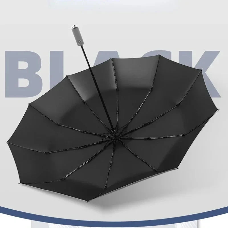 Windproof Strong Super Large Fully Automatic Folding Umbrella for Men Business Waterproof Sunproof Strong Shade Uv Big Umbrellas