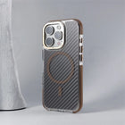 Luxury Carbon Fiber MagSafe Armor Case for iPhone Non-Slip Shockproof Cover