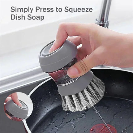 ScrubMate Soap Dispensing Dish Brush with Holder