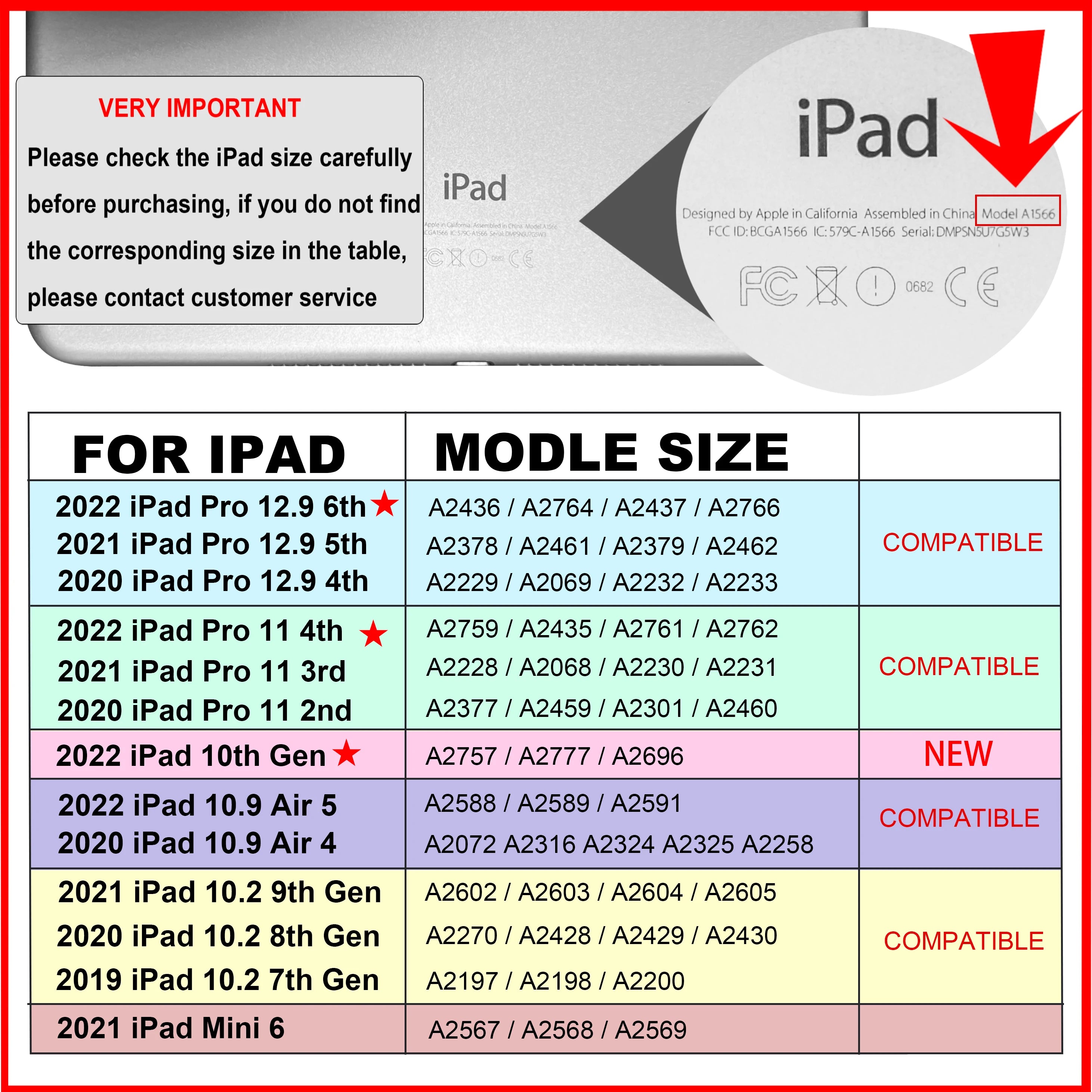 iPad 10th Gen Case (2022), Funda iPad Pro 11 Case (2021), iPad 9th/8th/7th Generation, iPad Air (5th, 4th), Pro 12.9 (6th, 5th, 4th), Mini 6 Cover: Ensure Comprehensive Protection for Your iPad Collection