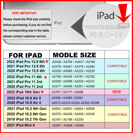 OkeyWOW protective case for iPad models including 10th Gen 2022, Pro 11, 12.9 4th-6th, Air 4/5, Mini 6, 9th/8th/7th, showing the cover's design. iPad 10th Gen 2022 Case Pro 11 (2021) 12.9 (4th–6th) Air 4/5 Mini 6 9th/8th/7th Protective Cover  ipad-10th-gen-case-2022-funda-ipad-pro-11-case-2021-ipad-9th-8th-7th-generation-ipad-air-5th-4th-pro-12-9-6th-5th-4th-mini-6-cover-ensure-comprehensive-protection-for-your-ipad-collection