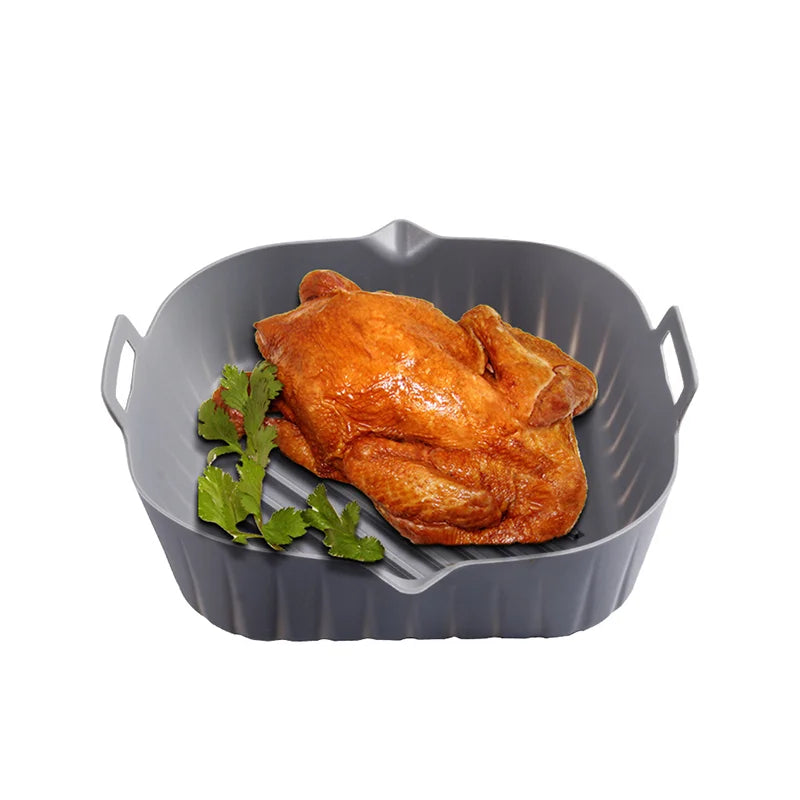 Silicone Air Fryer LINERS LINER: Reusable Non-Stick Liner for Oven Baking, Pizza, Grill Pan - Kitchen Accessory