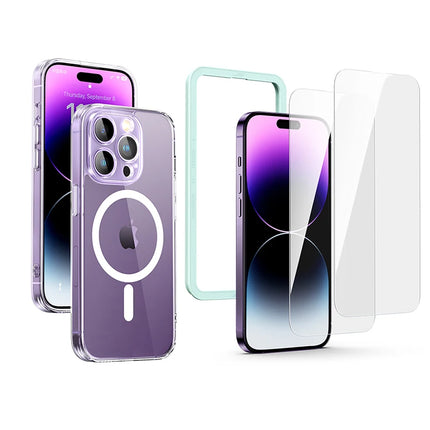 OkeyWOW magnetic shockproof TPU case for iPhone 16 or 16 Pro Max with MagSafe cover, featuring a durable protective design.