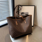 UrbanCarry PU Leather Tote Bag Large Capacity Women Shoulder Commuting Casual Handbag