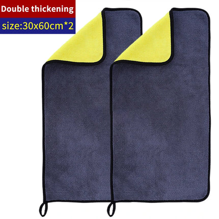 AutoClean Microfiber Towel Set 1/3/5pcs Car Detailing Drying Cloth Soft Absorbent