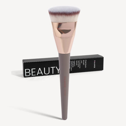 Velora Beauty Flat Head Foundation Brush with Box Powder Blush Concealer Makeup Tool