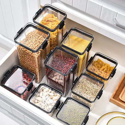 FreshLock Kitchen Storage Jars Set 1–4pcs Sealed Grain Seasoning Container Box