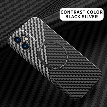 OKEYWOW ultra-thin carbon fiber iPhone case with hard back cover and camera protection for models 11 to 17, sleek and durable design.
