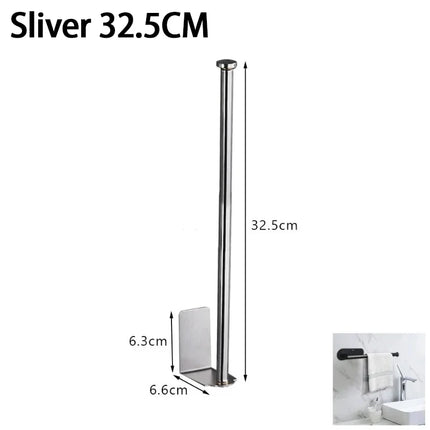 Stainless steel paper towel holder under sink kitchen organizer rack with storage compartments by OKEYWOW