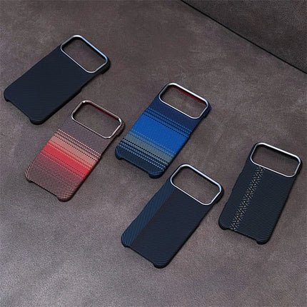 GeoCarbon MagSafe Case for iPhone 14/15/16/17 Pro Max Air Alloy Camera Armor Cover